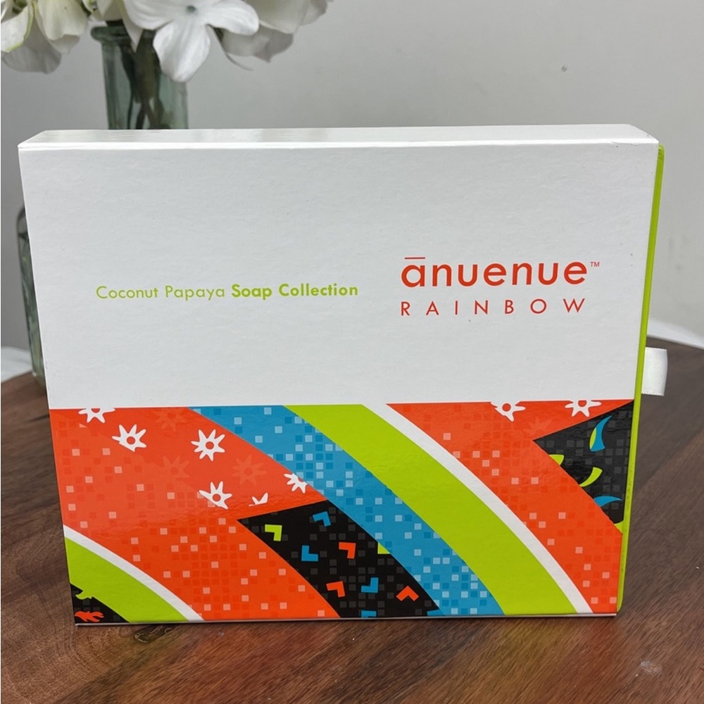 Anuenue Rainbow Coconut Papaya Soap Collection.